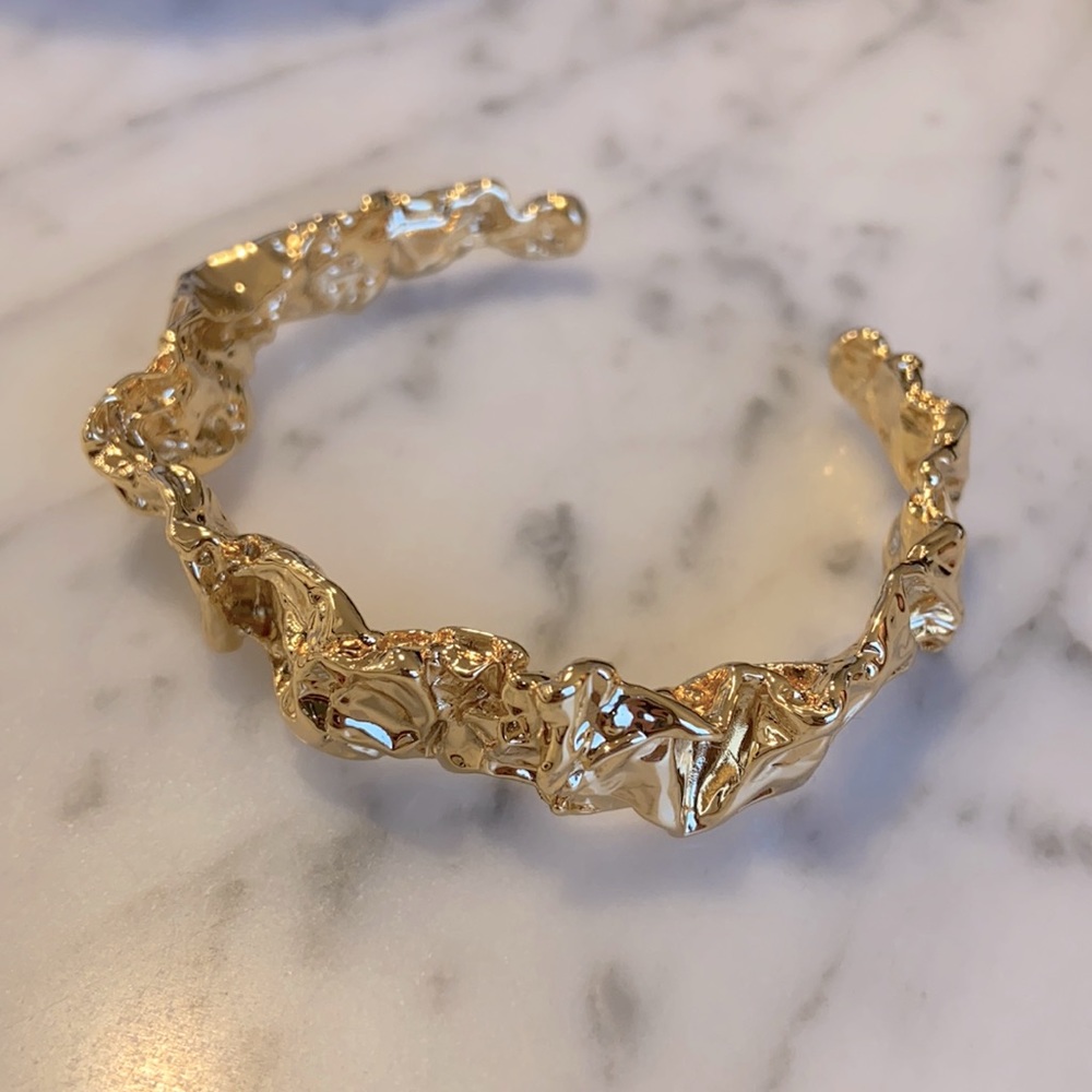 Brand new Amber Sceats Emery Cuff brass with 24k gold plating, originally $215
